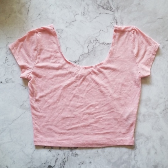 Garage Tops - [Garage] Cropped Scoop Neck Tee